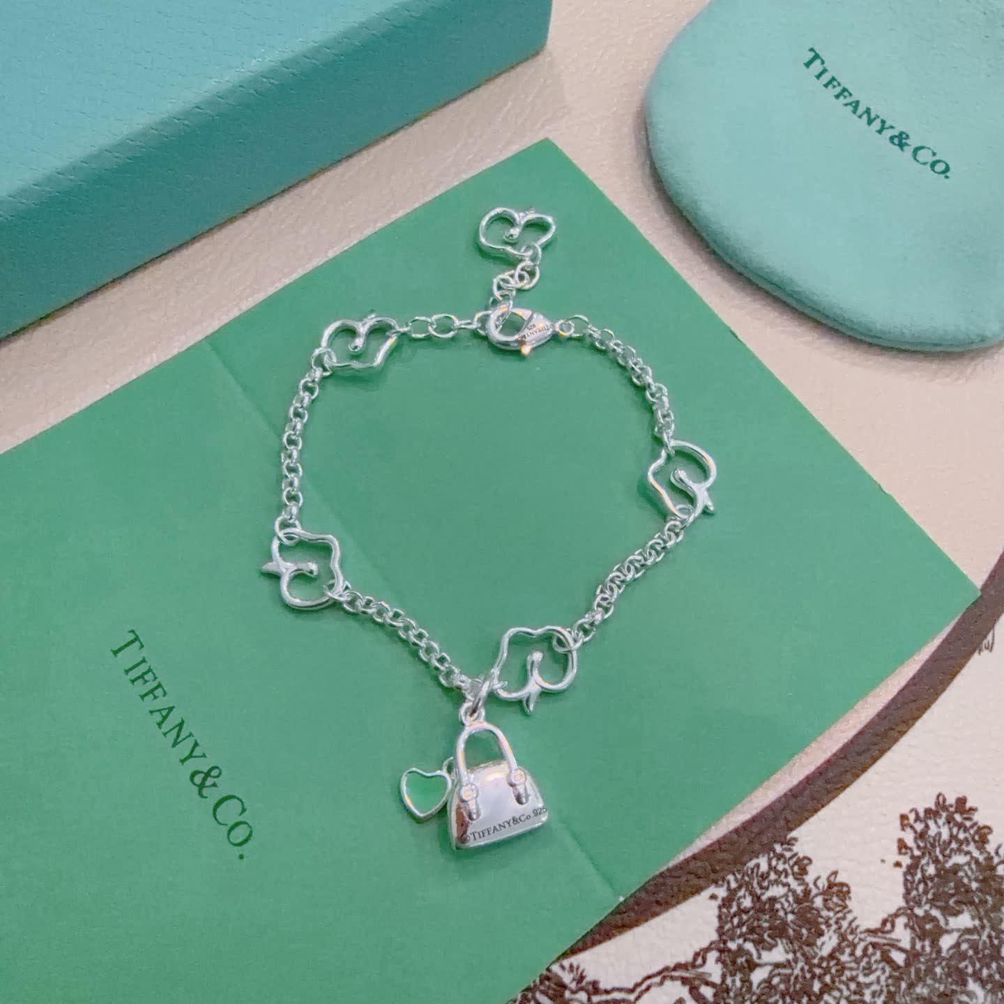 Tiffany & Co. Lock Charm Bracelet